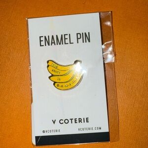 Figs v coterie “this shift is bananas” enamel pin